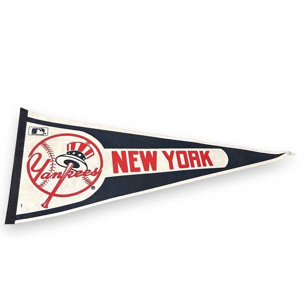 Vintage New York Yankees Baseball Banner Felt Pennant Flag Major League